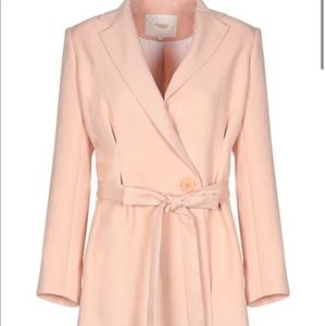 MAJE pink belted blazer size 40